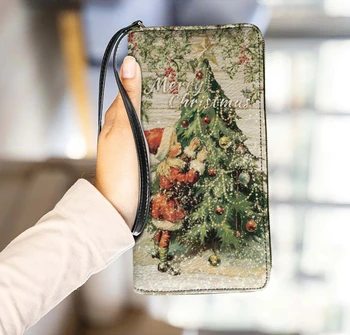 Novi Ženski novčanik u obliku Božićnog drvca, narukvica na munje, torbice za novac, Marke čvrste torbice sa više ureda za kartice Design luksuzna torbica za novac