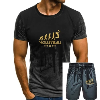 Odbojkaška lopte Evolution, Grafički t-Shirt je u retro stilu, Muški Top Veličine Plus, t-Shirt, Svakodnevne Majice kratkih rukava