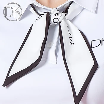 Odjeća za golf Pribor za ženske odjeće Moderan Elegantan Mali šal Svakodnevni Mali Bijeli šal Kravata