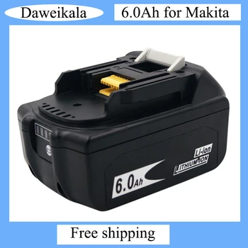 Originalni Akumulator BL1860 18 V 6000 mAh Li-ion za Makita 18v Battery BL1840 BL1850 BL1830 BL1860B + 4A Punjač O