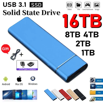 Originalni velike brzine Vanjski tvrdi disk 1tb Mobilni statički disk 500 GB Prijenosni SSD USB 3.1 Type-C za Mac Laptop Notebook