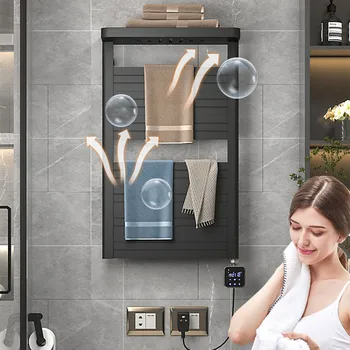 Pametan Wifi Ručnika sa zaslonom osjetljivim na dodir za kupaonicu Grijač Home Tuya App Kontrola vremena i temperature za pribor za kupaonice
