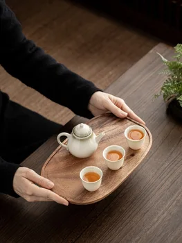 Pladanj s lonac od punog drveta, noseći jednostavan hotelsku čaj ladicu, jednoslojni držač za posude, pravokutni potrošačke stol za suhu mjehurića