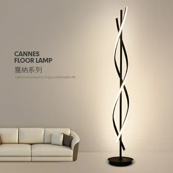 Podna lampa za sobe u skandinavskom stilu, dizajn je jednostavan samostojeća svjetiljka, luksuzni hotelski ured, dnevni boravak, spavaća soba, jednostavan podna lampa