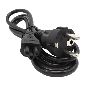 Povezivanje s E-Scoote, Kabel za napajanje, laptop, 2-pinski Praktičan produžni kabel, Zaštitna tv, 1,5-metar euro utikač, crna