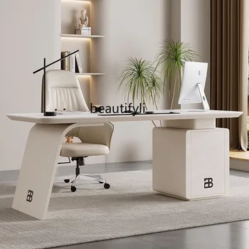Površina za crtanje je u dnevnom boravku u кремовом stilu, stol modernog dizajna, Računalni stol za učenje francuskog jezika, Računalni stol za kaligrafija