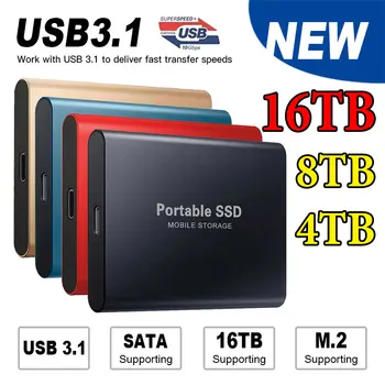 Prijenosni SSD disk od 2 TB Vanjski statički disk 1 TB velike brzine Vanjski tvrdi disk M. 2 S USB Sučeljem 3.1 Pogon za masovnu pohranu