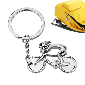 Privjesak za ključeve, Biciklist, Metalni prsten za ključeve, Nakit, Poklone za Ljubitelje bicikala, Privjesak za ključeve, Biciklist, Promotivni poklon Bicikl