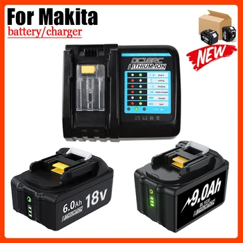 Punjiva baterija 18V Bonadget 3.0/6.0/9.0 Ah Li-Ion Za Makita BL1830 BL1815 BL1860, Zamjenske Baterije za električni alat/punjač