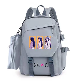 Putnu torbu Oshi No Ko Ai Hoshino Anime Školski ruksak Torba za djevojaka Torbe za dječake Studentski ruksak Mochila Torba za laptop