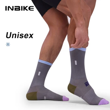 Reflektirajućim Čarape za Biciklizma INBIKE, Sportske čarape do sredine telad za Fitness na otvorenom, Muške I Ženske Prozračne Dnevne Čarape Za Fitness
