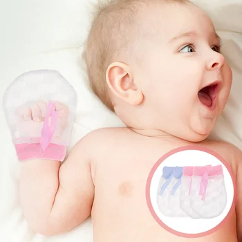 Rukavice za ogrebotina na licu, Dječje rukavice za grebanje, za novorođenčad, Bez zaštite od ogrebotina, Kompaktan, za bebe 6-12 mjeseci, Prozračna iz Ledenog svile