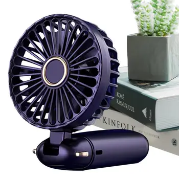 Ručni Ventilator Prijenosni USB Punjiva Ventilator sa led indikator snage, sklopivi na 90 stupnjeva, 5 brzina, miran mini ventilator Za žene i djevojčice