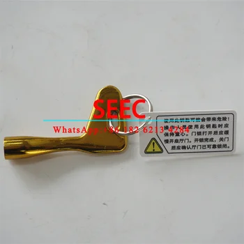 SEEC 10 kom. trokutasti ključ za lift Zlatne boje, rezervni dijelovi za dizala L = 36 mm, H = 63,5 mm