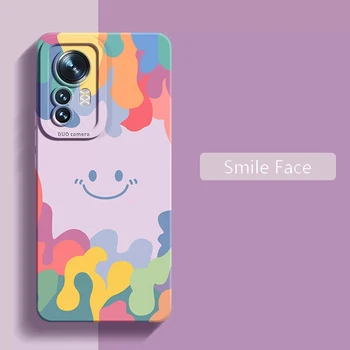 Silikonska torbica Smile Za Xiaomi Poco X5 X4 M4 F5 Pro X3 NFC F3 Mi 13 11T 10T 11 Lite 5G NE 12S 12X12T Blagi šok-dokaz Puni Torbica