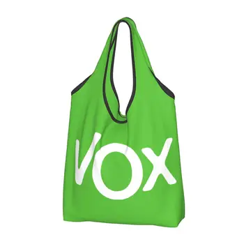 Slatka Torba za shopping sa motivima zastave Španjolske Vox, Prijenosni shopping bag, torba za španjolske političke stranke