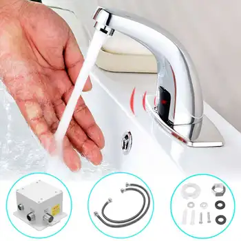 Slavine za kupaonicu s automatskim beskontaktni infracrvenim senzorom, koji štedi vodu Induktivni Električni slavina, Snaga Mikser