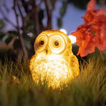 Solarni Kreativni svjetlo noćno svjetlo s slatka zeba, мультяшный lampa u obliku životinja, lampa za uređenje dvorišta