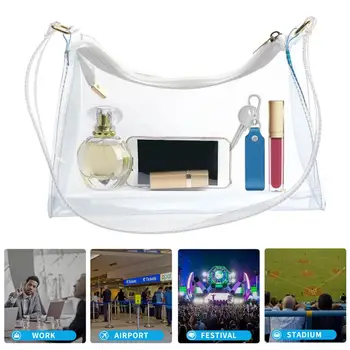 Sportska torba preko ramena, Multifunkcijske tipke, ruž, Sunčane naočale, Držač za prtljagu, Ženska Muška Prozirna vreća za instant poruke za putovanja
