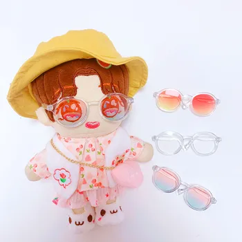 Spot naočale za lutke 20 cm, pribor za sunčane naočale s nagibom boje, хлопковая lutka bez atributa, sunčane naočale