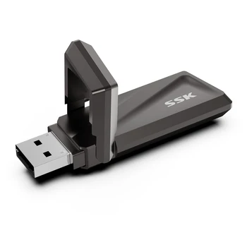 SSK Ssd flash drive USB3.2 sa ultrabrzi brzina prijenosa do 500 Mb /s, memorijska kartica i USB3.2 generacije 2 + USB adapter C za uređaje Type-c.