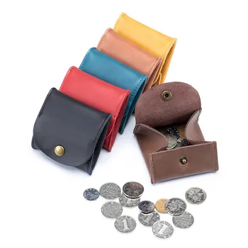 Starinski novčanik iz bičevati za žene i muškarce, Prijenosni bolt, Male torbice za novac, slušalice, torba za pohranu ključeva, torba za novac, Mini torbica za memorijske