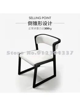 Stolica moderan minimalistički blagovaona stolice s naslonom od punog drveta home hotelski restoran s naslona za ruke uredski stolac u skandinavskim zemljama kineskom stilu