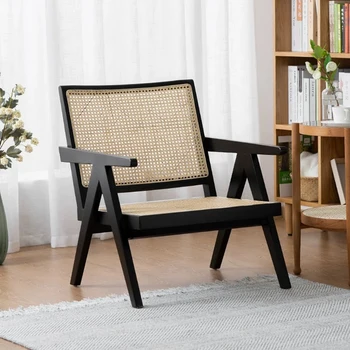 Stolica za pletenje CangDi Garh, jednosoban kauč u starinskom stilu, Dizajn Stolica za odmor na balkonu, Umjetnička namještaj za dnevni boravak cadeiras