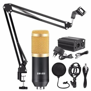 Stručni Podesiva setove Конденсаторных mikrofona Bm 800, komplet mikrofoni za karaoke, mikrofon za računalo studijskog snimanja