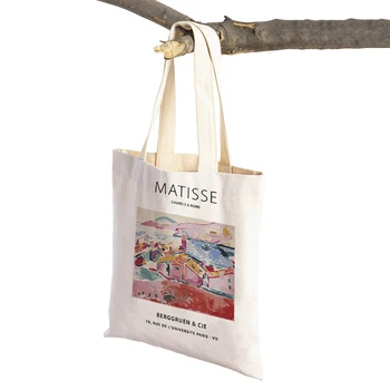Svakodnevne холщовые torbe za kupovinu s dvostrukim pečatom Matisse; Vaze za kupaonicu; Ženska torba za shopping; Reusable ženska torba-тоут