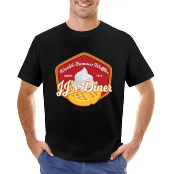 T-shirt JJ's Diner sa svjetski poznatim вафлями, majica kratkih rukava, muška majica хлопковая