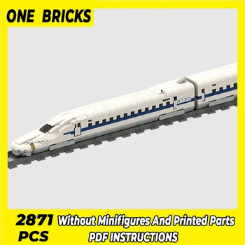 Tehnički Cigle Moc Model automobila Shinkansen N700 Brzi vlak Modularni gradivni blokovi Darove, Igračke Za djecu Setovi za montažu u svojim rukama