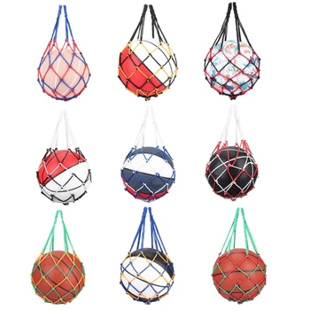Torba-mreža za pohranu košarku, torba-mreža za nogomet, torba za spremanje sportske lopte, Najlon torba za nošenje, direktna otprema s jednom loptom