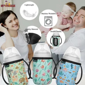 Torba za zaštitu bočice za hranjenje od opeklina, Crtani dječje topliji za bebe, zaštitni poklopac, torba za izolaciju, zaštitna torba