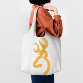 Torba-тоут s logotipom Browing, Ženska slatka холщовая torba za kupovinu na ramena, torbe Cohiba Velikog kapaciteta, torba za fotografije