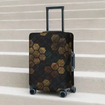 Torbica za kofer sa apstraktnim Košnicama, Starinski Print, Krstarenje je putovanje, Odmor pribor za prtljagu, Zaštita