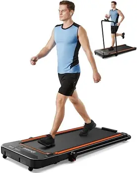 treadmill in 1 Pod stolom, Sklopivi Trenera za Jogging kapacitetom od 2,5 l. c. za Kućni Ured s Daljinskim upravljanjem