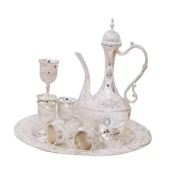 Turski Skup lutke i ladicu za ručni rad, 6 Metalne šalice za čaj stol, Kućni bar, Vjenčani dar, poklon za rođendan