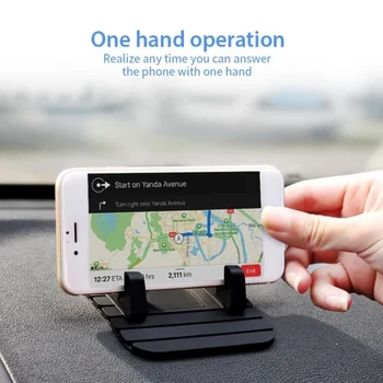 Univerzalni protuklizni auto držač za telefon Silikonska mat, stalak za telefon na ploči s instrumentima, nosač za telefon, GPS-nosač za iPhone 13 Pro Max