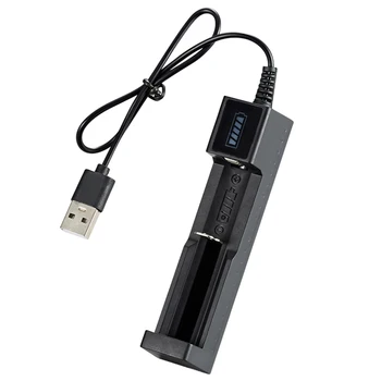 Univerzalni USB punjač 1 utor, led smart adapter za punjenje litij-ionskih baterija 18650 26650 14500 18500 16650