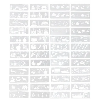 Uređenje 48 Matrica za crtanje svojim rukama Predložak za crtanje Oblika Matrice za Albume Alat za crtanje za škole