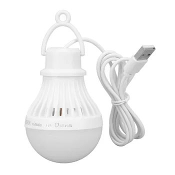 USB Led lampa za kampiranje, jednostavno USB Punjiva lampa 5 W, Plastična, visoke svjetline, prijenosni za biciklizam, lov