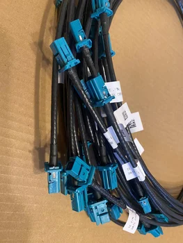 Uvozni ugrađeni oklopljeni Ethernet kabel Leoni Dacar 647-4, sučelje Tyco MATEnet duljine 1 m