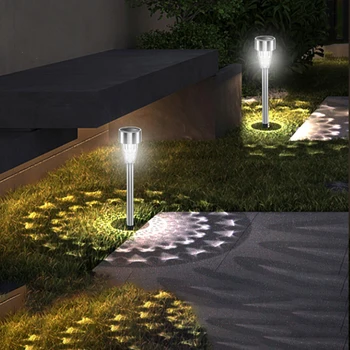 Vanjska Solarne lampe, Vrtna lampa za travnjak IP44, Vodootporna led noćno svjetlo za krajolik rasvjeta staze, dvorišta