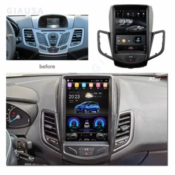 Vertikalni prikaz Android 13 GPS auto Media player za Ford Fiesta Courier 2009-2017 Video Bežični Carplay Auto
