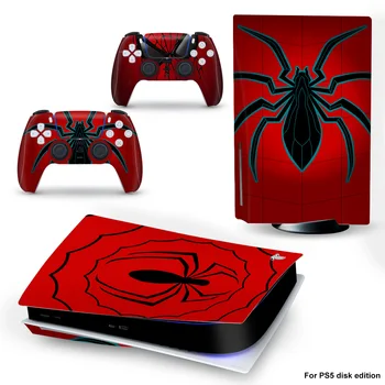 Vinil naljepnica s spider-man PS5 za PlayStation 5 Disc Edition, ručka igraće konzole PlayStation5, punu pokrivenost Zaštitnim filmom