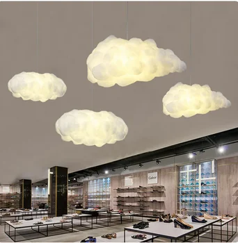 Viseći svijećnjak Nordic Simulacija Cloud za dnevni boravak, restoran, dječje sobe, od Svile pamuk led unutarnji dekor