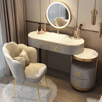 Višenamjenski Toaletni stol za kućnu Spavaće sobe, Komode za djevojčice, Luksuzni Pribor skup, Stolica, Kreativnog namještaja za presvlačenje od masivnog drva
