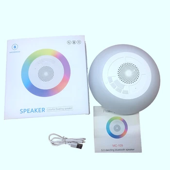 Vodootporni zvučnik za tuširanje RGB 5w TWS Bluetooth, kutija za zvučnike s mikrofonom na vodi