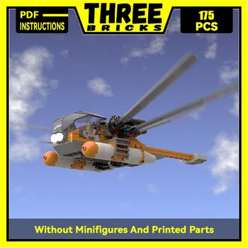 Vojni blokovi Moc serije Ornithopter SAR1 model helikoptera tehnologija borac cigle DIY skupština igračke, pokloni za djecu